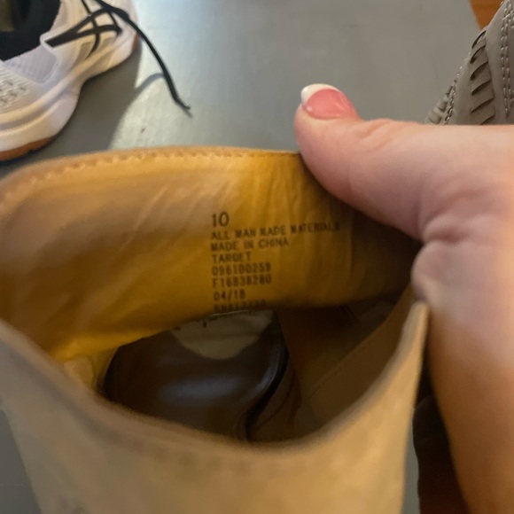 Just Fab Lace Up Suede Cutout Wedge Sandals Size 10 - Picture 4 of 5